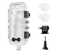 AIKEOU Funda impermeable para Insta360 X5, 60 m, carcasa de cristal templado, con inserto antivaho y bolsa de almacenamiento, para fotografía subacuática