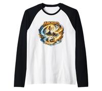 Aikido Maestro Energía Cósmica Camiseta Manga Raglan