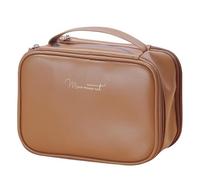 Aikimfuly 5sssallefaa Bolsa de maquillaje de viaje de doble capa, organizador de cosméticos multifuncional y bolsa de almacenamiento de joyería impermeable, Un color, Una talla, Un color, Una talla