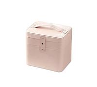 Aikimfuly Neceser de maquillaje nórdico de gran capacidad para guardar cosméticos, bolsa de viaje para mujer, portátil, portátil, para el cuidado de la piel, organizador de perfumes (B) (), Un color