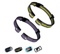 Aikko Paquete de 2 correas de repuesto de grado profesional para collar electrónico de perro, collar de entrenamiento ajustable con hebilla segura para todas las razas, compatible con la mayoría de