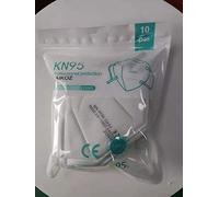 AIKOZ 5 Capas KN95 Mascarilla filtrante de partículas FFP2 NR, certificado CE2834, 100 unidades (100)