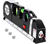 AikTryee Laser Level Line Tool, Multiusos Laser Level Kit Standard Cross Line Laser Leveler Beam Tool with Meter