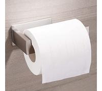 Aikzik Portarrollos de Papel higiénico sin Agujeros, Autoadhesivo, de Acero Inoxidable, para Cocina y baño