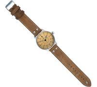 Ailager Reloj de servicio alemán estilo aviador de la Luftwaffe - The Beobachtungsuhr, marrón, marrón, Militar