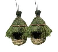 Ailan 2 piezas, casa para pájaros, decoraciones, casa para pájaros, material, no tiene mala forma, adecuada para jardín forestal, patio,