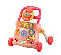 Ailan Andadores de empuje Andadores para sentarse y pararse que fomentan el juego activo mientras desarrollan habilidades motoras fuertes Música para empujar para bebés Actividades educativas, Rojo