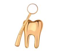 Ailan Broche De Dientes Pin Mochila Insignias Lindo Broche, Oro, 3.1 x 1.5 cm