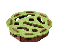 Ailan Caja de Rompecabezas interactiva de Fieltro para Gatos con 3 cascabeles. Caja Rompecabezas Segura y Equipada con Forma Laberinto Que se pliega en un cojín Delgado y Ligero en Segundos, Tipo+3