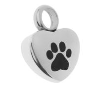 Ailan Colgante conmemorativo de corazón para mascotas, soporte para cenizas de animales, hermosa joyería para recordar a mascotas y seres queridos perdidos, joyería cremación para siempre, colgante