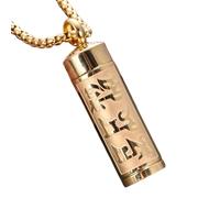 Ailan Elegante collar con colgante de urna. Joyas de diseño único para guardar cenizas y celebrar la vida de seres queridos. Caja funeraria. Contenedor de