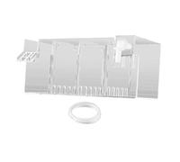 Ailan Filtro Externo para Acuario, para Sistema eficiente de gestión de residuos, Filtro para pecera pequeña Que Proporciona filtración Continua para, Claro, 24 x 10.5 x 10 cm