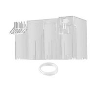 Ailan Filtro Externo para Acuario, para Sistema eficiente de gestión de residuos, Filtro para pecera pequeña Que Proporciona filtración Continua para, Claro, 26 x 13.5 x 15 cm