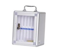 Ailan Gabinete de Almacenamiento para teléfonos con Cerradura Que Garantiza una solución de Almacenamiento Segura para administrar Varios teléfonos. Adecuado para almacenar Todo Tipo, 12 Ranuras