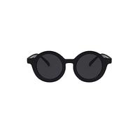 Ailan Gafas de Sol ópticas Redondas Gafas de bebé Color Crema Adorable Niño pequeño Protección Accesorios de Ropa clásicos, Gris Negro Brillante