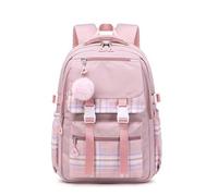 Ailan Mochila escolar Oxford de viaje, estilo Demon. Gran capacidad, impermeable. Ideal para la escuela, viajes y camping, Rosa