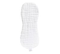 Ailan Pañales Infantiles de 12 Capas de 36x15cm, Pantalones de pañales, Almohadilla Impermeable Transpirable para el hogar, Bolsillo urinario Unisex, Inserciones de algodón Lavables, Blanco, 47x16cm