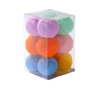 Ailan Pelotas elásticas Grandes para Gatos con Colores Surtidos Que fomentan la participación Activa y el Juego Interactivo para Gatitos. Pelotas de Peluche para rascar, Resistentes a Las mordeduras.