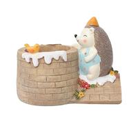 Ailan Precioso jarrón de Dibujos Animados de Erizo, Maceta Resina Duradera, suculentas Creativas, Pieza Decorativa única y novedosa, para hogares en Todas Partes, Modelado Cuentos Hadas, Linda y