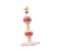 Ailan Rascadores Verticales para Gatos, Altos y Resistentes, de sisal, para Jugar de Forma interactiva con Cascabel, para Gatos Interior. El Juguete Escalada para está diseñado para ser