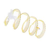 Ailan Túnel Interactivo para Gatos, túneles para Gatos de Interior, Estilos para, Juguetes Grandes para Exteriores, Nailon Duradero, Plegable, Actividades Divertidas, Juguete Plegable, Rompecabezas,