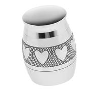 Ailan Urna de cremación para mascotas con soporte para cenizas, fabricada en acero inoxidable, liviana, hipoalergénica, recuerdo conmemorativo, instalación conveniente. Tenga cuidado de que los