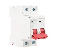 Ailao Disyuntor 16A,2P Disyuntor en miniatura, 2P DC 500V 16A Mini disyuntor MCB Disyuntor de seguridad con protección contra sobrecarga, DZ47-63Z