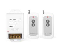Ailao Interruptor Con Mando a Distancia 220V Interruptor Inalambrico Rele 220V remoto AC rele de control para bomba de agua motor sistema de seguridad distancia máxima 300m con 2 mandos a distancia.