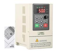 Ailao Variador De Frecuencia Trifasico Convertidor de frecuencia CNC 220V 1.5KW Entrada monofásica Salida trifásica VFD Convertidor de frecuencia Controlador de Velocidad del Motor.