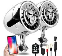 Aileap Altavoces estéreo Bluetooth Marinos a Prueba de Agua de 5 Pulgadas Sistema de Audio para Barcos de Graves de Alta Resistencia con AUX USB MP3 Ideal para Motocicletas Harley ATV/UTV/RZR