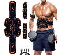 AILEDA Electroestimulador Muscular Abdominales, ABS Muscular Abdominales Cinturón, USB Recargable Electroestimulador Cuerpo Completo AB/Brazo/Pierna/Gluteos Electroestimulador