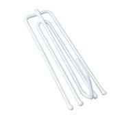 Ailejia 30 Ganchos para Barra de Cortina, 4 Puntas, Ganchos para Colgar Cortinas, Ganchos Plisados, 30 Unidades de Ganchos Blancos de 4 Puntas.