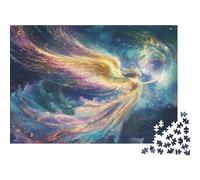 Ailes d'ange cosmiquesPuzzles 1000 Pièces Pour Adultes, Style Art fantastiquejeux Éducatifs, Décoration D'intérieur38x26cm/1000pcs