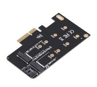 Ailgely Adaptador NGFF M.2 a PCIe, Tarjeta de Expansión SSD de Alta Compatibilidad, Soporte Doble Tecla M y Tecla B para Placas Base, 1 Adaptador, 1 Cable