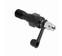 Ailgely Boquilla de Tornillo de Purga de Pinza de Freno de Motocicleta M10x1.0mm con Tapa Antipolvo, Reemplazo de Aluminio de para Perno para óxido, Resistencia a la Corrosión, Sangrado (Negro)