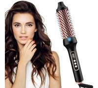 Ailgely Cepillo de Barril de 65 W Alisa y Riza Herramienta Peinado Doble Propósito, Tecnología Iones Negativos, Pantalla LCD 120-200 ℃, Cepillo Rodillo Rizador Alisador (Enchufe europeo)