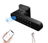 Ailgely Cerradura de Puerta con Código de Acceso con Control por Aplicación para Compartir Cómodamente y Monitorear en Tiempo Real (Negro)