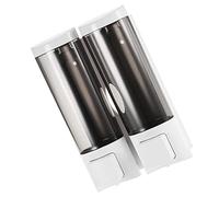 Ailgely Dispensador de jabón de Pared, dispensador jabon baño,Dispensador y Soporte Manual de champú y Gel de Ducha, Adecuado para Hotel, baño, Inodoro. (200ml x 2)