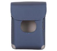 Ailgely Estuche Rígido para Impresora de Teléfono Inteligente a Prueba de Golpes para Mini Link 2 Bolsa Viaje Portátil Correa Hombro Ajustable Fotógrafos Cuero PU (Azul Oscuro)