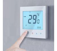 Ailgely Termostato digital, termostato inteligente de pared, programable, pantalla táctil LCD, Wi-Fi, estilo moderno, control HVAC