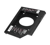 Ailgely Universal para Unidad de Disco Duro de 2,5", Adaptador HDD SSD Alto Rendimiento para Bahía óptica Computadora Portátil, Material ABS, Opciones 9,5 Mm/12,7 Mm, 1 Unidad (12,7 mm)