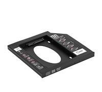 Ailgely Universal para Unidad de Disco Duro de 2,5", Adaptador HDD SSD Alto Rendimiento para Bahía óptica Computadora Portátil, Material ABS, Opciones 9,5 Mm/12,7 Mm, 1 Unidad (9, mm)