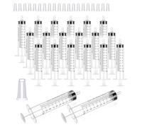 Aililong Jeringas (20 Piezas, 10ml) - Estériles de Plástico con Escala de Medición Precisa y Tapas, Ideal para Laboratorios, Mascotas y Manualidades