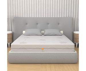 AILIME SRL Antes Matrimonial Retirable Espuma 160x200, Alto 25 cm Memoria 6 cm, a 9 Zona Ortopédico Colchón con Dispositivo Médico, Blanco