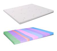 Ailime SRL - Topper de Espuma viscoelástica para Cama de Matrimonio, 170 x 200 cm, Altura de 5 cm, desenfundable, de Aloe Vera, Dispositivo médico