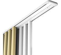 AILIMENG 3,3-26 Pies Riel Pesado Rieles De Cortina Conjuntos con Montaje Superior Montaje En Techo Aleación De Aluminio Riel Nano Silence Doble Carril Doble Fila(L 15ft/4.6m)