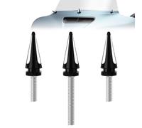 AILMOTO Tornillos de carenado de motocicleta, tornillos de carenado para parabrisas compatibles con Harley Davidson Road Glide 2015-2024 2023 2022 2021, pernos de ajuste de parabrisas negro cromado