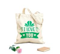 AILOONG amar Bolsas de lona con estampados personalizables Tela de 340g/m² de grosor Combina con la ropa