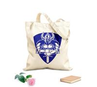 AILOONG Armadura de caballero guerrero, escudo y espada Bolsa de compras de lona de algodón Tela de 340g/m² de grosor Se usa como bolsa de regalo