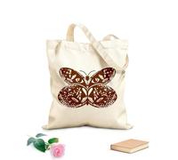 AILOONG Astrología surrealista de la mariposa Bolsa de tela con asa plana Tela de 340g/m² de grosor Sustituye a la mochila escolar